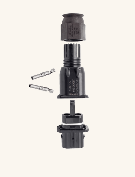 Enphase Q-CONN-10F IQ Inverter Field Wireable FEMALE Connector Kit