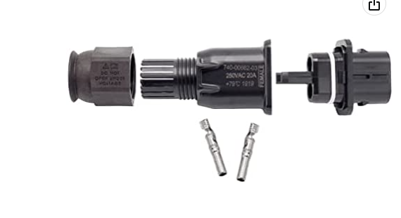 Enphase Q-CONN-10F IQ Inverter Field Wireable FEMALE Connector Kit