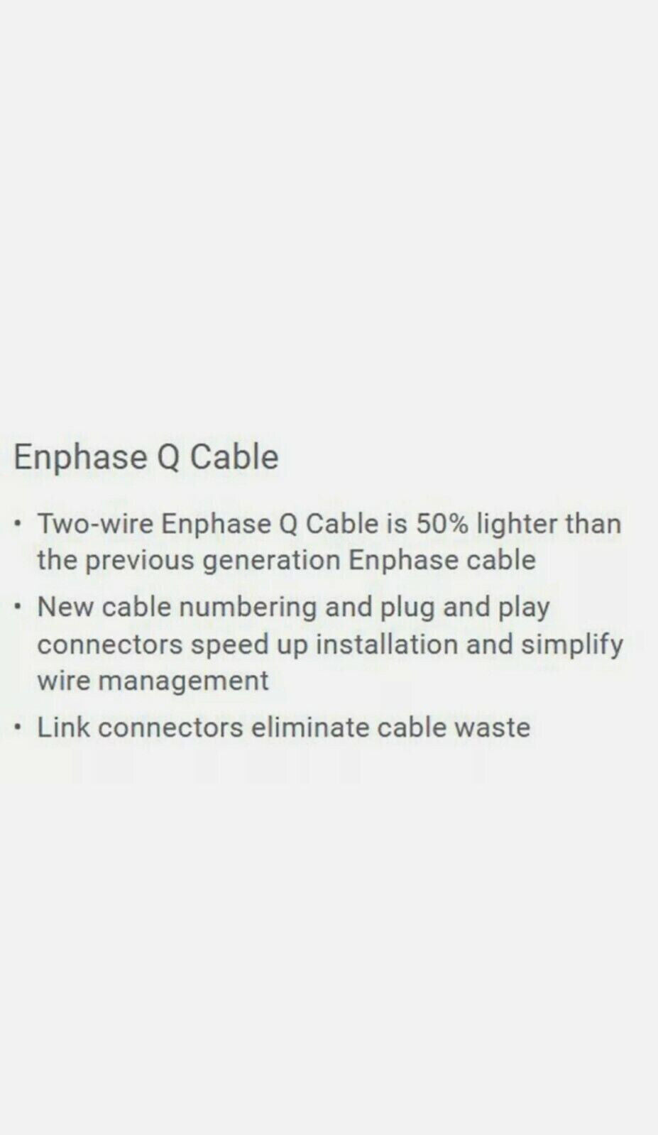 Enphase Solar Q-12-10-240 1.3m Portrait Trunk Cable (CUT TO LENGTH)